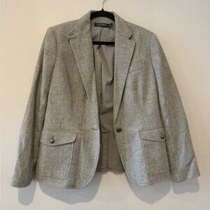 Lauren Ralph Lauren Classic Gray Blazer sz 10